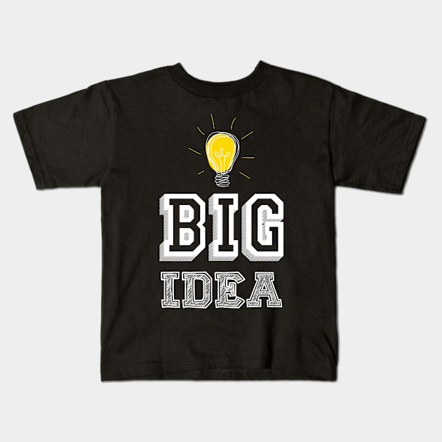 Big Idea Kids T-Shirt by BrickorBrackdesigns